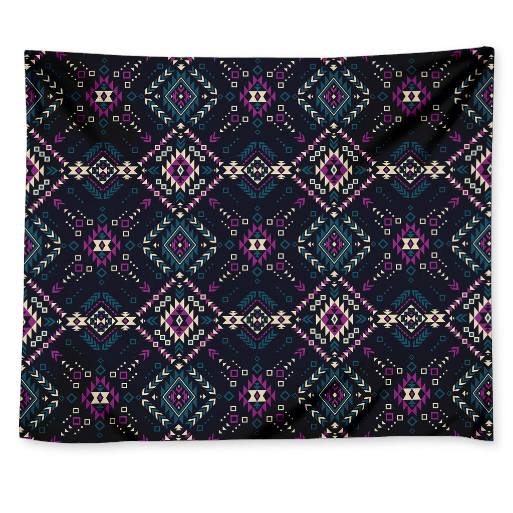 Geometric Ethnic Navajo Pattern Print Tapestry