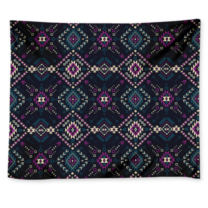 Geometric Ethnic Navajo Pattern Print Tapestry