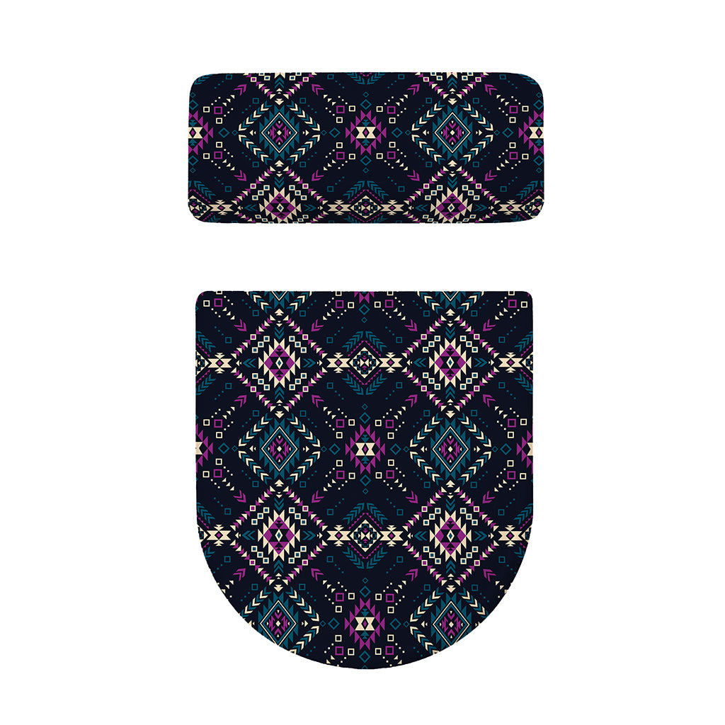 Geometric Ethnic Navajo Pattern Print Toilet Lid And Tank Cover Set