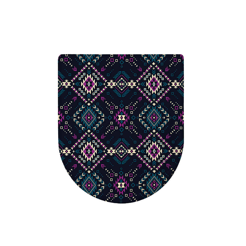 Geometric Ethnic Navajo Pattern Print Toilet Lid Cover