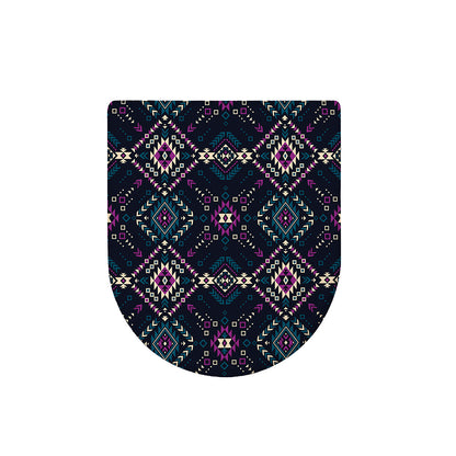 Geometric Ethnic Navajo Pattern Print Toilet Lid Cover