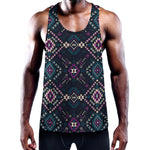 Geometric Ethnic Navajo Pattern Print Training Tank Top