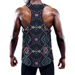 Geometric Ethnic Navajo Pattern Print Training Tank Top