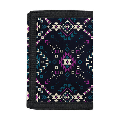 Geometric Ethnic Navajo Pattern Print Trifold Wallet