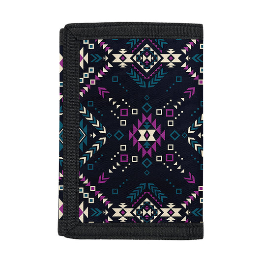 Geometric Ethnic Navajo Pattern Print Trifold Wallet