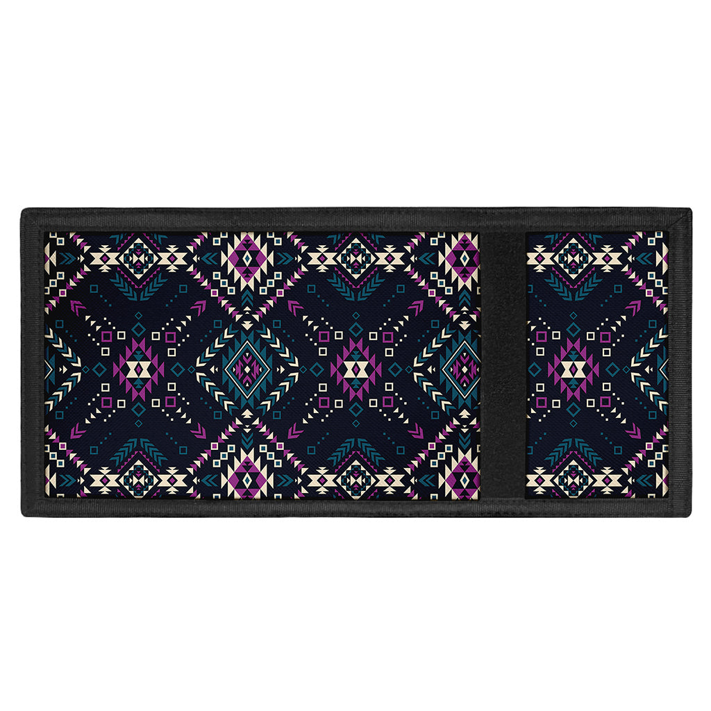 Geometric Ethnic Navajo Pattern Print Trifold Wallet