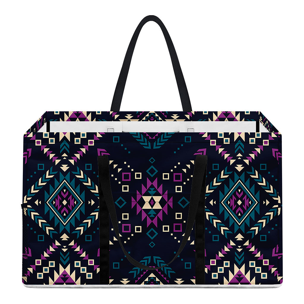 Geometric Ethnic Navajo Pattern Print Utility Tote Bag