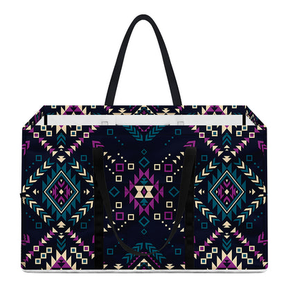 Geometric Ethnic Navajo Pattern Print Utility Tote Bag