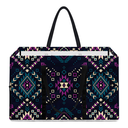Geometric Ethnic Navajo Pattern Print Utility Tote Bag