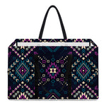 Geometric Ethnic Navajo Pattern Print Utility Tote Bag
