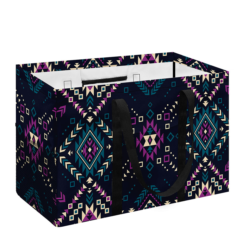 Geometric Ethnic Navajo Pattern Print Utility Tote Bag