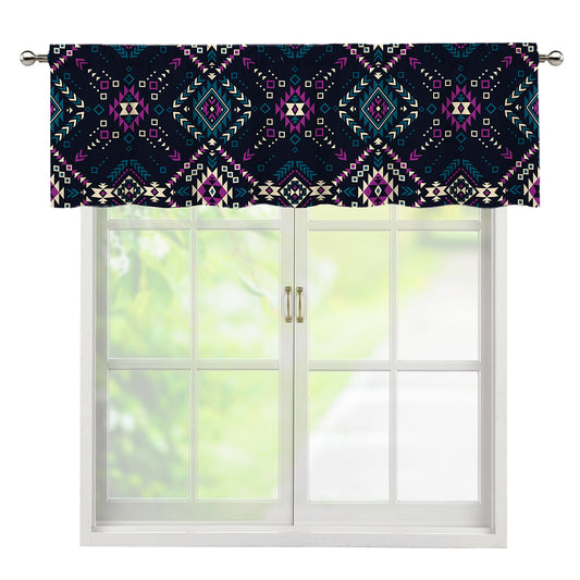 Geometric Ethnic Navajo Pattern Print Window Valance