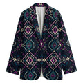 Geometric Ethnic Navajo Pattern Print Women's Blazer