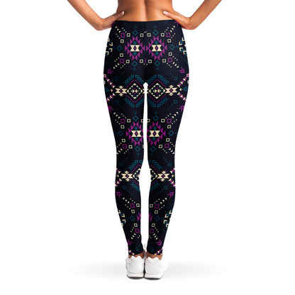 Geometric Ethnic Navajo Pattern Print Women's Leggings
