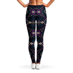 Geometric Ethnic Navajo Pattern Print Women's Leggings