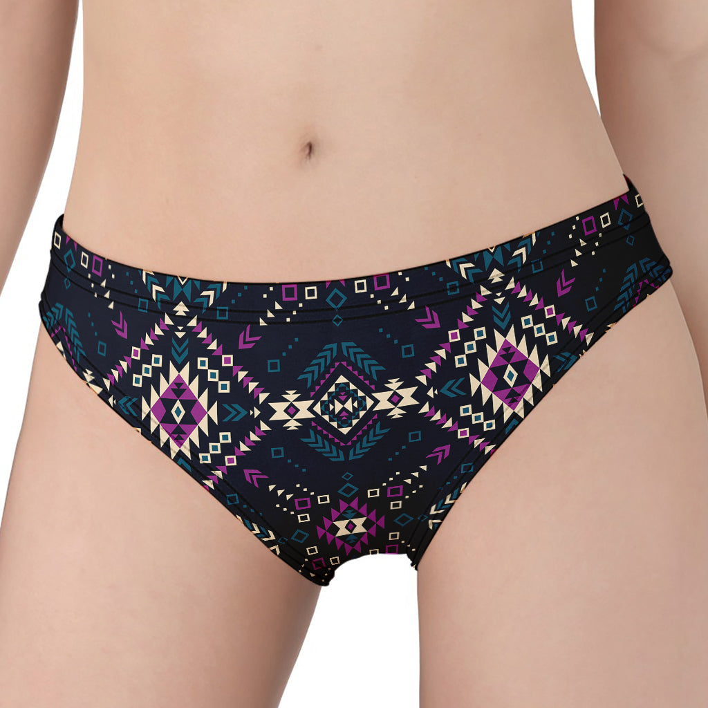 Geometric Ethnic Navajo Pattern Print Women's Panties