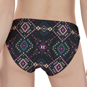 Geometric Ethnic Navajo Pattern Print Women's Panties