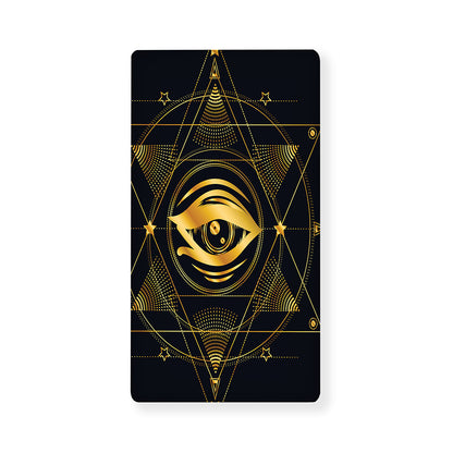 Geometric Eye of Providence Print Baby Crib Sheet