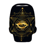 Geometric Eye of Providence Print Baby Seat Cover