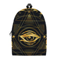 Geometric Eye of Providence Print School Backpack