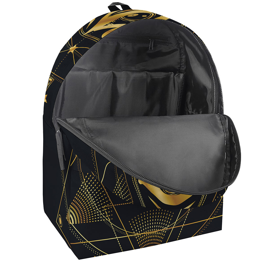 Geometric Eye of Providence Print Backpack