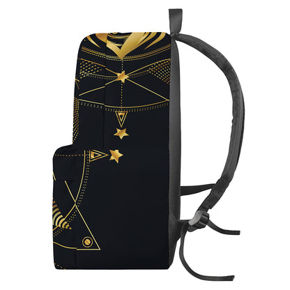 Geometric Eye of Providence Print Backpack