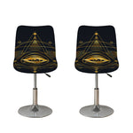 Geometric Eye of Providence Print Bar Stool Covers
