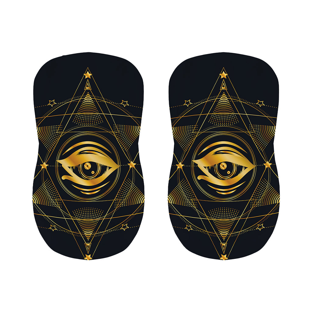 Geometric Eye of Providence Print Bar Stool Covers