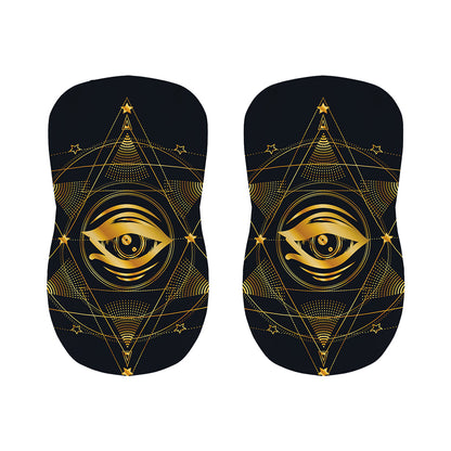 Geometric Eye of Providence Print Bar Stool Covers