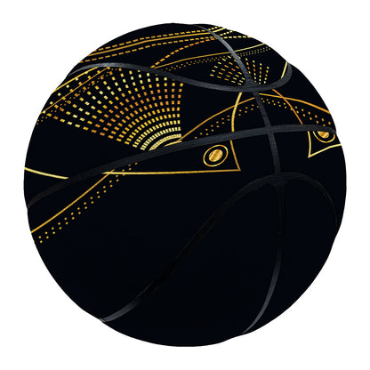 Geometric Eye of Providence Print Basketball