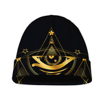 Geometric Eye of Providence Print Beanie