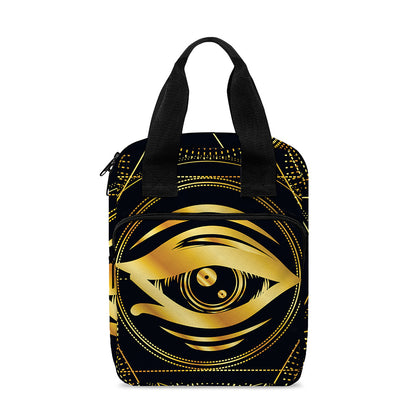 Geometric Eye of Providence Print Bible Tote Bag