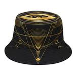 Geometric Eye of Providence Print Bucket Hat
