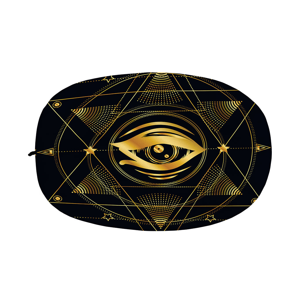 Geometric Eye of Providence Print Car Side Mirror Covers