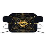 Geometric Eye of Providence Print Car Windshield Snow Cover
