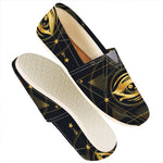 Geometric Eye of Providence Print Casual Shoes