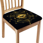 Geometric Eye of Providence Print Chair Cushion Cover