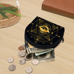 Geometric Eye of Providence Print Coin Purse