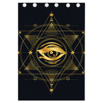 Geometric Eye of Providence Print Curtain