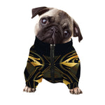 Geometric Eye of Providence Print Dog Zip Up Jacket