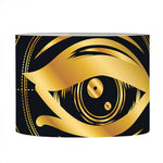 Geometric Eye of Providence Print Drum Lamp Shade