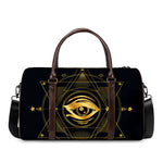 Geometric Eye of Providence Print Duffle Bag