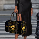 Geometric Eye of Providence Print Duffle Bag