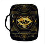 Geometric Eye of Providence Print Front Pocket Bible Bag