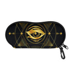 Geometric Eye of Providence Print Glasses Case