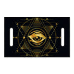 Geometric Eye of Providence Print Golf Cart Seat Cover