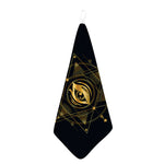 Geometric Eye of Providence Print Hand Towel