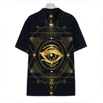 Geometric Eye of Providence Print Hawaiian Shirt