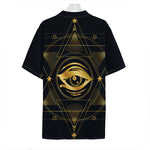 Geometric Eye of Providence Print Hawaiian Shirt