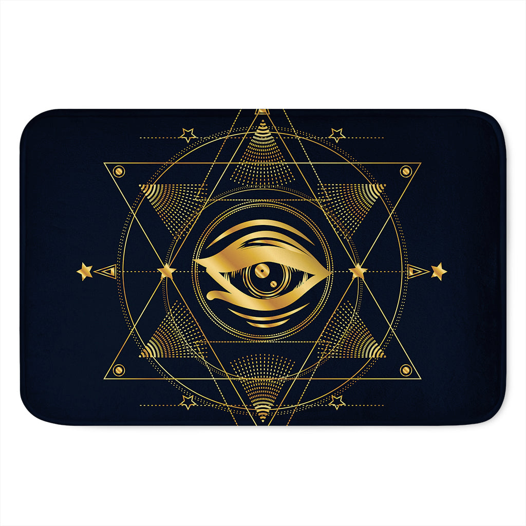Geometric Eye of Providence Print Indoor Door Mat